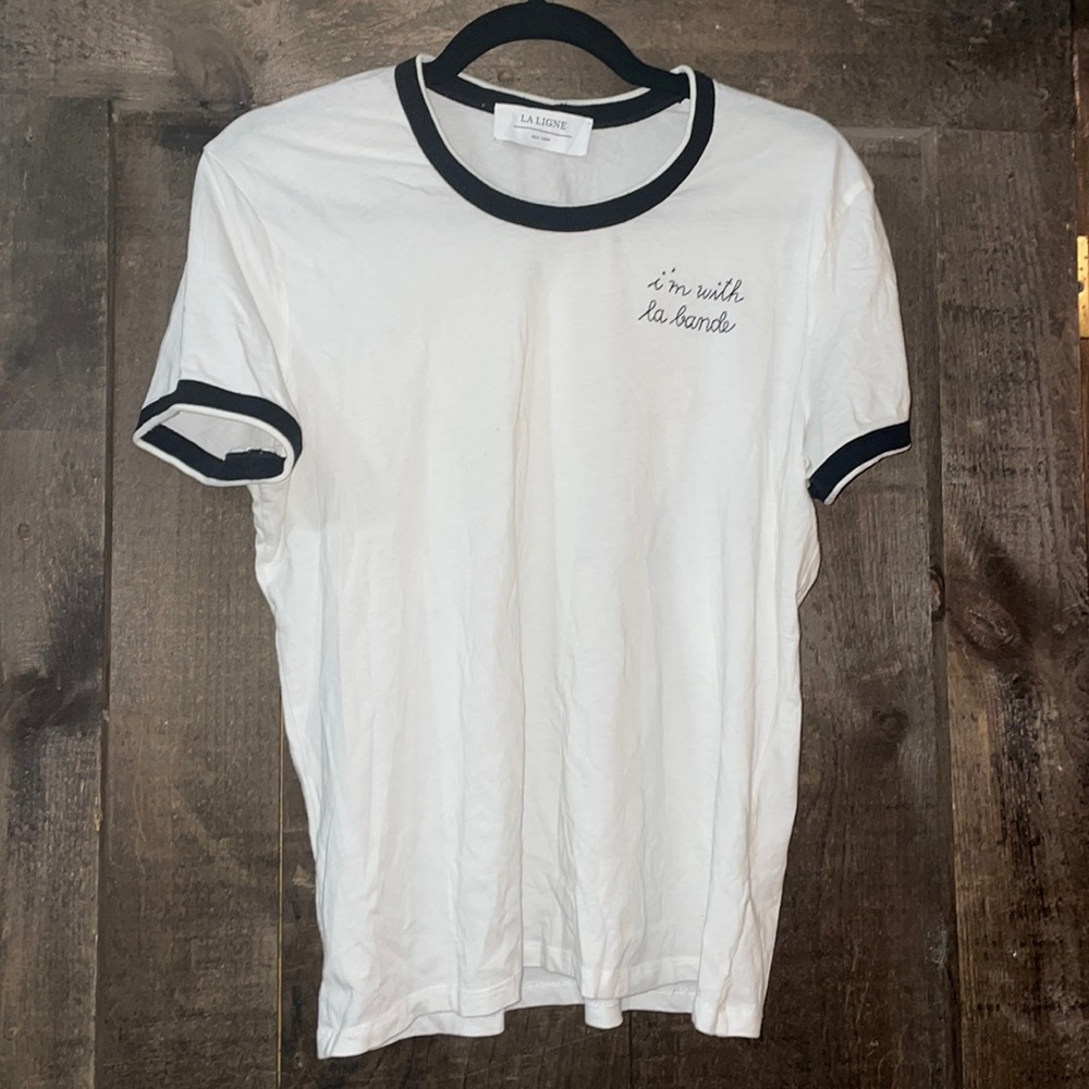 La Ligne embroidered baseball tee